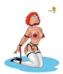 bdsm big_breasts bondage breasts family_guy hair lois_griffin milf nipples pubic_hair pussy shoes slutty stockings topflite