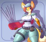 2015 anthro big_breasts breasts canine cosplay female fox jaeh jill_valentine lockpick mammal resident_evil solo