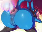 2015 anal anal_penetration anthro anus ass big_ass disembodied_penis female furry genderswap huge_ass looking_back lucario male male/female nintendo open_mouth penetration penis pokemon pussy red_eyes sex sunibee sweat tail_lift video_games