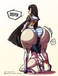  2_girls black_hair bondage dat_ass gigantic_ass kill_la_kill kiryuuin_satsuki matoi_ryuuko satsuki_kiryuuin sisters sword tail-blazer 