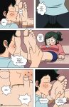  barefoot boku_no_hero_academia bulge comic deku foot_fetish foot_licking foot_worship inko_midoriya izuku_midoriya mr._chase_comix my_hero_academia sniffing soles toe_licking 