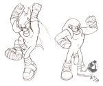  echidna knuckles_the_echidna male mammal monotreme muscle neokat penis sega solo sonic_(series) sonic_boom uncut 