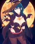 1girl 1girl 1girl big_breasts blue_eyes byleth_(fire_emblem) byleth_(fire_emblem)_(female) cleavage female_only fire_emblem fire_emblem:_three_houses halloween human nintendo tagme teal_hair truejekart white_skin