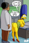 big_ass big_breasts dr._hibbert marge_simpson medical_examination the_simpsons