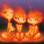 1girl 2023 3_girls absurd_res accurate_art_style big_breasts breast_size_difference breasts cinder_lumen completely_nude completely_nude_female coolerinker covering_own_crotch disney elemental_(pixar) elemental_creature elemental_humanoid embarrassed ember_lumen female_only fire fire_creature fire_humanoid flashing framed_breasts full_body furrowed_brow genitals grandmother high_res huge_breasts humanoid inker_comics inkershike kneel looking_at_viewer mature_female milf milf mother_&amp;_daughter multiple_girls naked_female nipples no_clothes not_furry nude nude nude_female older_female pixar pubic_hair pussy shirt shirt_lift sitting small_breasts smile topwear unknown_character wide_eyed younger_female