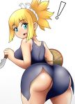 1girl ass big_ass blonde_hair dr._stone kohaku_(dr._stone) short_hair