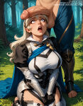 1boy 1girl 1girl ai-created ai_generated armor bangs barefoot big_breasts black_gloves blonde_hair blue_cape blush boots breasts cape clothing corrin_(female)_(fire_emblem) corrin_(fire_emblem)_(female) erection fire_emblem fire_emblem_if footwear forest gloves grass grey_hair hair_between_eyes hairband headwear hetero jousneystudio juliet_sleeves kneel legwear long_hair long_sleeves looking_at_viewer looking_up male nature nude on_grass open_mouth outside pants penis puffy_sleeves seiza sitting solo_focus stirrup_legwear stockings testicle text thighs toeless_legwear tongue tongue_out tree uncensored