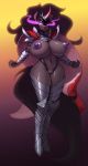  anthro breasts explicit friendship_is_magic genderswap huge_breasts impossibly_large_breasts kevinsano king_sombra my_little_pony nail_polish nipples nudity queen_huge-bra queen_umbra reiduran solo unconvincing_armor vulva 