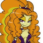 adagio_dazzle breasts cleavage equestria_girls friendship_is_magic hairband latex my_little_pony nudity rainbow_rocks reiduran solo solo_female suggestive