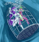 1boy 1girl asphyxiation barefoot breasts breath_holding byondrage cage daemont92 dragon drowning female friendship_is_magic hasbro male my_little_pony nipples nude panic peril pony pussy rarity rarity_(mlp) scared spike spike_(mlp) swimming underwater young