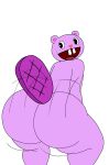 1boy 2024 anthro ass ass_focus asscheeks beaver big_ass big_ass_(male) big_ass_cheeks bubble_ass bubble_butt buck_teeth buttcheeks caked_up child_bearing_hips dat_ass dat_butt eyebrows fat_ass fat_ass_femboy femboy freckles fur furry happy_tree_friends headwear jiggling_ass large_ass male male_ass male_focus motion_lines motion_outline nude obsuniq plump_ass plump_butt purple_fur round_ass smile tail thick thick_ass thick_hips thick_tail thick_thighs toothy toothy_(htf) twerk twerking twerking_position wide_ass wide_hips wide_tail