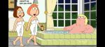 bath brother_and_sister chris_griffin family_guy hot_tub jacuzzi lois_griffin meg_griffin mother_&_daughter mother_&_son nude nude towel