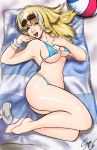 bikini corey_pham original shonomi_(artist) solo sunbathing sunglasses