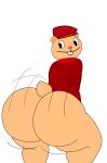 1boy 2024 anthro ass ass_focus asscheeks bathrobe bear big_ass big_ass_(male) big_ass_cheeks bisexual bisexual_male bottomless bubble_ass bubble_butt buttcheeks caked_up child_bearing_hips dat_ass dat_butt eyebrows fat_ass fat_ass_femboy femboy fur furry happy_tree_friends hat headwear jiggling_ass large_ass male male_ass male_focus motion_lines motion_outline nude obsuniq plump_ass plump_butt pop pop_(htf) round_ass smile tail tan_fur thick thick_ass thick_hips thick_thighs twerk twerking twerking_position ursid ursine wide_ass wide_hips