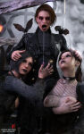  10:16 3d 3d_(artwork) ada_wong bat bats black_lipstick breasts breasts breasts breasts_out choker claire_redfield claire_redfield_(jordan_mcewen) clothed dirty dirty_face dirty_skin female_focus females females_only fog halloween hand_on_breast jill_valentine jill_valentine_(sasha_zotova) long_nails medium_hair nipples open_mouth painted_nails pale-skinned_female pale_skin patreon patreon_username ponytail resident_evil roosterart spooky vampire vampire_girl victorian victorian_era video_game video_game_character video_game_franchise video_games 