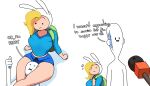 1girl adventure_time backpack bag cartoon_network clothing fionna_the_human_girl headscissor human inker_comics inkershike male pale_skin tagme warner_brothers