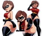 1girl 1girl 1girls ass ass big_ass big_ass big_breasts breasts brown_eyes brown_hair brunette brunette child_bearing_hips coolerinker curvaceous curvy curvy_body curvy_female curvy_figure domino_mask elastigirl female_focus female_only helen_parr hourglass_figure inker_comics inkershike leotard light-skinned_female mask mature mature_female milf pixar short_hair solo_female solo_focus the_incredibles the_incredibles_2 thick_thighs thighs wide_hips