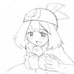  animated animated_gif blush breasts copo_deluxe gif haruka_(pokemon) large_breasts lowres may monochrome paizuri penis pokemon sketch smile uncensored 