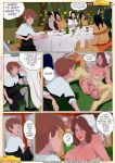  blushing brown_hair cheating cheating_wife cleavage comic dialogue drunk drunk_sex english_text fellatio female_masturbation full_color horny huge_breasts incest indian infidelity inusen masturbation milftoon mother_and_son nipples nipples_visible_through_clothing pilgrim pilgrim_hat thankstaking_(milftoon_comic) 