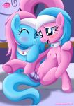 2girls aloe aloe_(mlp) blush dildo dildo_in_vagina equestria_untamed equine friendship_is_magic lotus lotus_(mlp) lotus_blossom masturbation multiple_girls my_little_pony palcomix pussy tail vaginal vaginal_penetration yuri