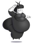 belly_bulge big_ass big_breasts chubby creepy_susie goth huge_ass overweight ribbon the_oblongs tubbytoons tubbytoons_(artist)