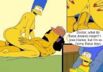  blue_hair cheating_wife dream fantasy hair homerjysimpson marge_simpson otto_man the_simpsons vaginal yellow_skin 