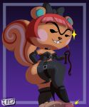 animal_crossing anthro dominatrix furry hazel_(animal_crossing) jackintaro penis squirrel whip