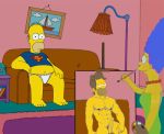  big_penis homer_simpson homerjysimpson marge_simpson penis the_simpsons yellow_skin 