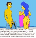  homerjysimpson marge_bouvier marge_simpson nude_beach the_simpsons yellow_skin 