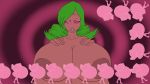 big_belly dark_skin drugs dumbo green_hair pink_elephants_on_parade pregnant