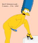  bart_simpson dildo homerjysimpson marge_simpson the_simpsons yellow_skin 