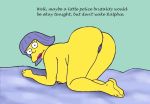  chief_wiggum clancy_wiggum doggy_position homerjysimpson sarah_wiggum the_simpsons yellow_skin 