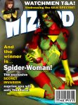  green_skin jessica_drew magazine_cover marvel secret_invasion silk_spectre skrull skrull_queen spider-woman the_pitt watchmen wizard_magazine 