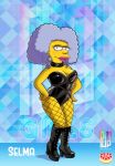 boots corset fishnets selma_bouvier the_simpsons thighs