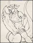  digimon dragoneer fellatio flamedramon male oral solo the_dragoneer_(artist) 