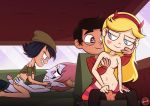 2_girls 2boys black_hair blonde_hair brown_eyes brown_hair janna_ordonia marco_diaz nipples penis sex small_breasts star_butterfly star_vs_the_forces_of_evil tom_lucitor