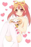 akihime_sumomo blush kurappii nanatsuiro_drops panties red_hair thighhighs underwear yuki-chan