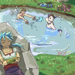  breath_of_fire_(series) breath_of_fire_iv nina_(breath_of_fire_iv) nude ryu_(breath_of_fire_iv) swimming ursula 