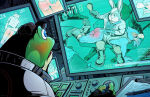 2025 anthro blue_eyes blush bottomless camera discipline falco_lombardi fox_mccloud hairbrush humiliation nintendo no_visible_genitalia otk over_the_knee peppy_hare phillabuster rubbing_ass slippy_toad spanked_butt spanking star_fox story_in_description sweatdrop