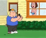  boner bouncing_ass bouncing_breasts brother_and_sister camera chris_griffin family_guy gif guido_l inside meg_griffin nudity outside rupert show_off teddy_bear window 