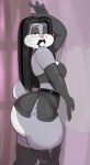 1girl 1girls 2d 2d_(artwork) 2d_artwork alternative_fashion anthro armwear ass big_ass bimbo_goth_bugs black_hair breasts bugs_bunny clothed clothing crossgender elbow_gloves emo female femboy_bug fembugs_bunny fur furry furry_female furry_only gloves goth goth_femboy grey_body grey_fur hair half-closed_eyes handwear high_res huge_ass lagomorph legwear leporid lipstick long_hair looking_at_viewer looney_tunes makeup male mammal markings midriff mole_(marking) mtf_crossgender mtf_transformation multicolored_body multicolored_fur narrowed_eyes rabbit rule_63 scut_tail shirt short_tail solo solo_female stockings tagme tail teeth thick_thighs topwear transformation two_tone_body two_tone_fur usnarbit warner_bros warner_brothers white_body white_fur