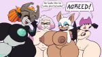  1girl 4girls agal1502 alternate_breast_size anthro bat big_breasts black_hair breasts cephalopod crossover female_only green_eyes group hair high_res huge_breasts human humanoid hyper_breasts imp inkling mammal marine meme midna mollusk multiple_girls my_life_as_a_teenage_robot navel nickelodeon nintendo orange_eyes overweight pearl_(splatoon) pearl_houzuki red_eyes rouge_the_bat sega sega she_looks_like_she_fucks shortstack sonic_the_hedgehog_(series) splatoon splatoon_(series) splatoon_2 the_legend_of_zelda the_legend_of_zelda:_twilight_princess thick_thighs tiff_crust twilight_princess white_devils_"agreed" yellow_sclera 