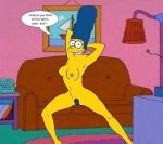  homer_simpson homerjysimpson marge_simpson nude the_simpsons yellow_skin 