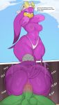 1girl absurd_res accipitrid accipitriform anal anal_penetration anthro anus areola ass avian balls big_ass big_breasts big_penis biped bird bodily_fluids bottom_heavy breasts cameltoe clothed clothing duo english_text female_penetrated genitals high_res hirundinid jet_the_hawk looking_at_viewer male male/female male_penetrating motion_lines nipples oscine panties passerine penetration penile penile_penetration penis plap plap_(sound) sega sega sex sonic_riders sonic_the_hedgehog_(series) speech_bubble swallow_(bird) sweat sweatdrop talking_to_viewer text thick_thighs thong topless underwear usnarbit wave_the_swallow