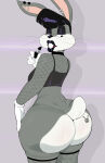 1girl 1girls 2024 anthro ass big_ass bimbo bimbo_body bimbo_goth_bugs bimbo_lips bimbofication biped black_lipstick bottomless breasts bugs_bunny bunny bunny_girl clothed clothing crossgender eyelashes fat_ass female fembugs_bunny fishnet_armwear fishnet_clothing fishnet_legwear fishnet_pantyhose fishnet_stockings fishnets fur furry genderswap genderswap_(mtf) goth grey_body high_res huge_ass lagomorph leporid lipstick looking_back looking_down looney_tunes makeup mammal mtf_transformation pupils rabbit rabbit_ears rabbit_girl rule_63 solo solo_female stripper_pole tail thick_thighs trans_woman transfem transformation usnarbit warner_brothers