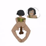 1boy 1girl 1girl ass ass_focus avatar_legends baitmagicdreams_(artist) blue_hair bob_cut bobcut_hair bouncing_ass brown_hair dark_skin dat_ass enjoying half_naked happy_sex huge_ass korra male nickelodeon nicktoons orgasm orgasm_face penis sex short_hair solo_female the_last_airbender:_the_legend_of_korra unfinished white_background