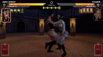 1girl 2_girls 3d 3d_model arena big_breasts black_hair black_hair_female black_lips black_lipstick boots breasts breasts brunette brunette_female catfight curvy_hips dominant_female domination dominatrix dress dressed elf_ears elf_female elf_girl female/female female_human femdom fighter fighting fighting_game fighting_pose fighting_ring game game_over game_screenshot gameplay goth goth_girl gothic_girl lesbian_domination muscular muscular_female muscular_legs naked_fighter_3d nakedfighter3d night online_game pale-skinned_female pale_skin strap-on strap-on yuri
