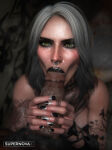 1boy 1girl 1girls 2025 3d :>= arm_tattoo big_penis cd_projekt_red ciri dark-skinned_male dark_skin detailed_background duo fellatio fellatio female_penetrated freckles freckles_on_face goth goth_girl green_eyes hand_on_penis handjob holding_penis huge_cock indoors interracial light-skinned_female light_skin long_fingernails long_nails looking_at_partner male male/female male_penetrating nose_piercing nose_ring oral oral_penetration oral_sex pale-skinned_female pale_skin penis penis penis_in_mouth piercing pubes pubic_hair qos queen_of_spades saliva saliva_on_penis straight straight_sex supernovax tattoo the_witcher_(series) the_witcher_3:_wild_hunt watermark white_hair