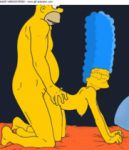  doggy_position homer_simpson homerjysimpson marge_simpson the_simpsons yellow_skin 