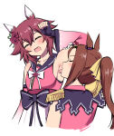  2_girls armpit_fetish armpit_licking armpits bakushin_o_armpit_gif_(meme) box_wonderland brown_hair cygames female_only horse_girl light-skinned_female light_skin meme pink_hair reference_image sakura_bakushin_o_(umamusume) sakura_chiyono_o_(umamusume) umamusume umamusume_pretty_derby 